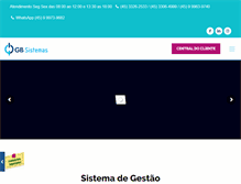 Tablet Screenshot of gbsistemas.com.br